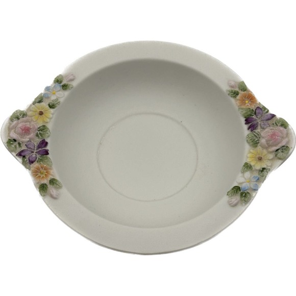 Vintage Lefton China 4.5" Handpainted Creamer/Basin & Decorative Pitcher KW3221 - Picture 5 of 10